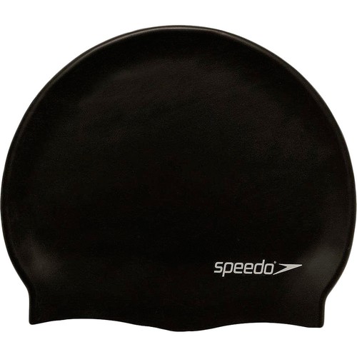 SPEEDO PLAIN FLAT SILICONE CAP negro
