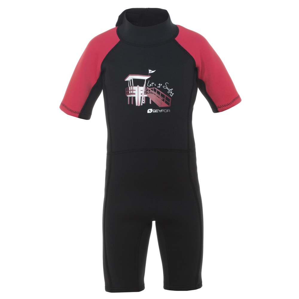 Seafor traje de neopreno corto niño Seafor LAOS vista frontal Seafor traje de neopreno corto niño Seafor LAOS vista frontal