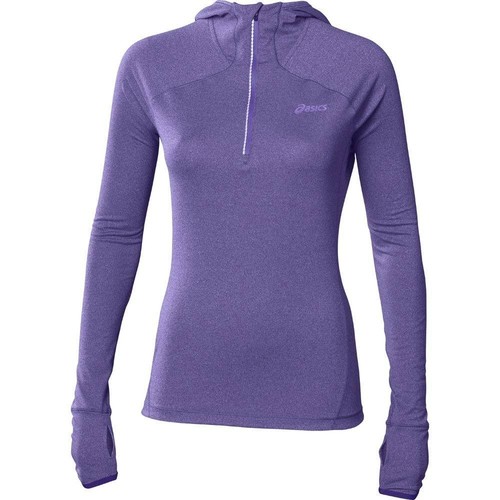 ASICS L2 LS 1/2 ZIP HOODIE W morado