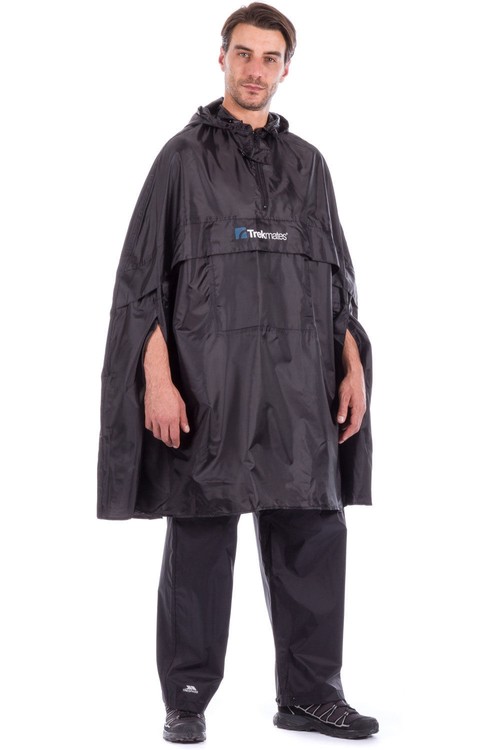 TREKMATES PAK PONCHO BLACK