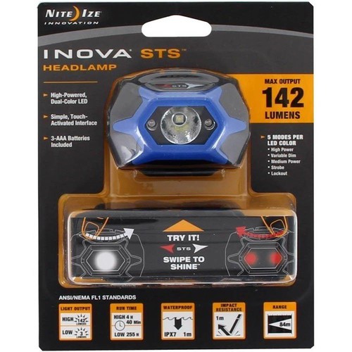 NITE IZE HEADLAMP- LINTERNA FRONTAL 142 LUMENS