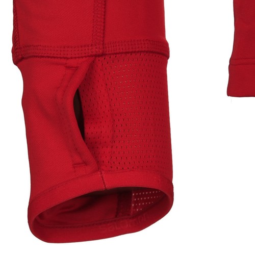 SALOMON TRAIL RUNNER WARM LS ZP TEE M rojo