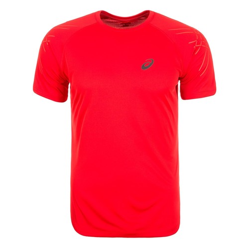 ASICS SS ASICS STRIPE TOP (L2) rojo