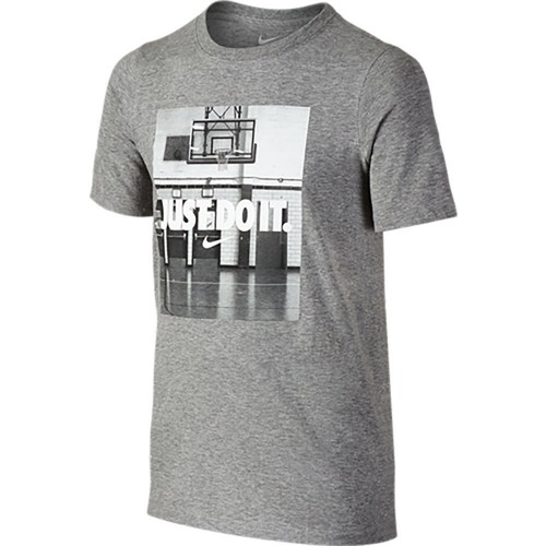 NIKE CTN CREW DO IT TD TEE YTH GR gris