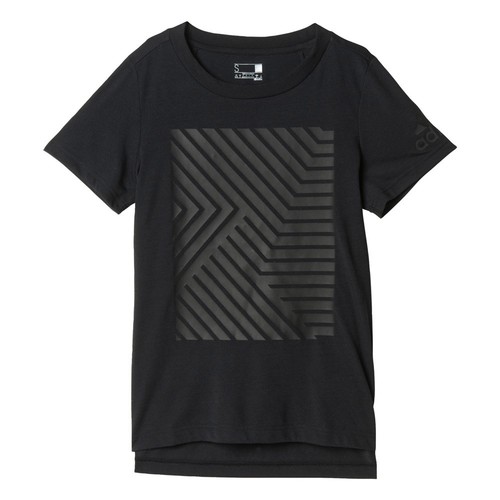 ADIDAS BOXY GRAPH TEE negro