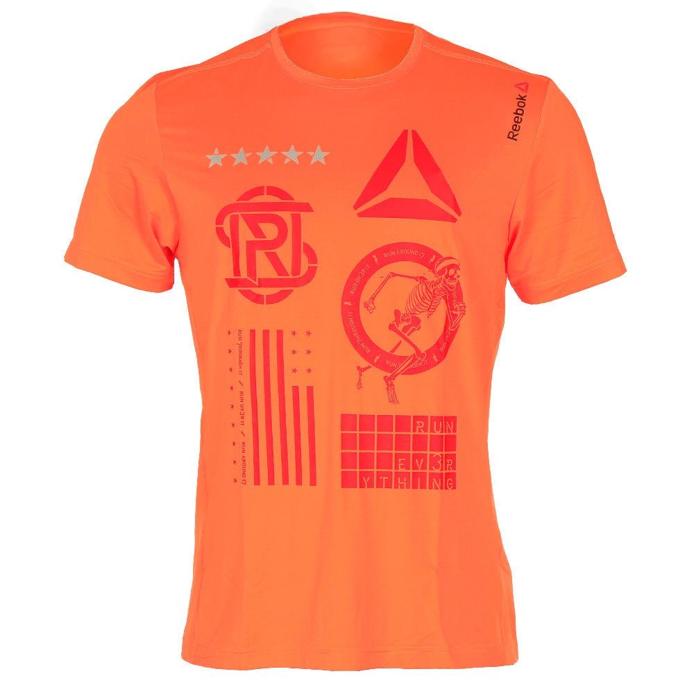 Reebok camiseta técnica manga corta hombre Reebok OSR SS TEE vista frontal Reebok camiseta técnica manga corta hombre Reebok OSR SS TEE vista frontal