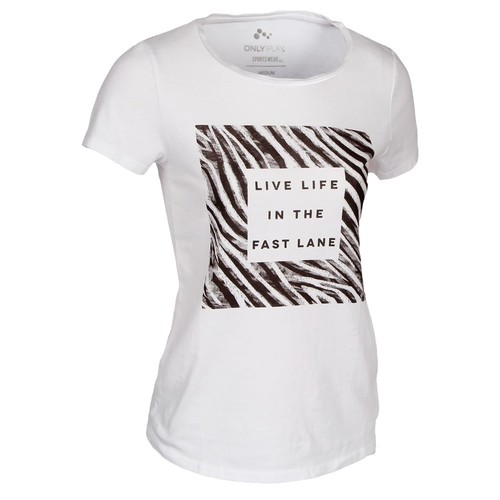 ONLY ONPCANDENCE FITTED SS TEE blanco