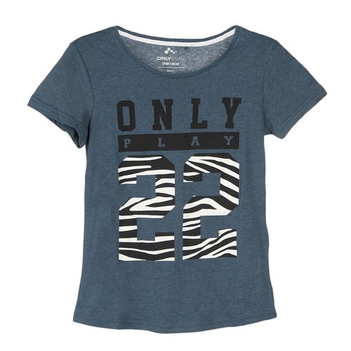 ONLY ONPCRISTAL FITTED SS TEE azul