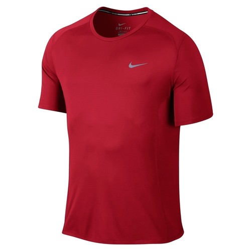 NIKE NIKE DF MILER SS rojo