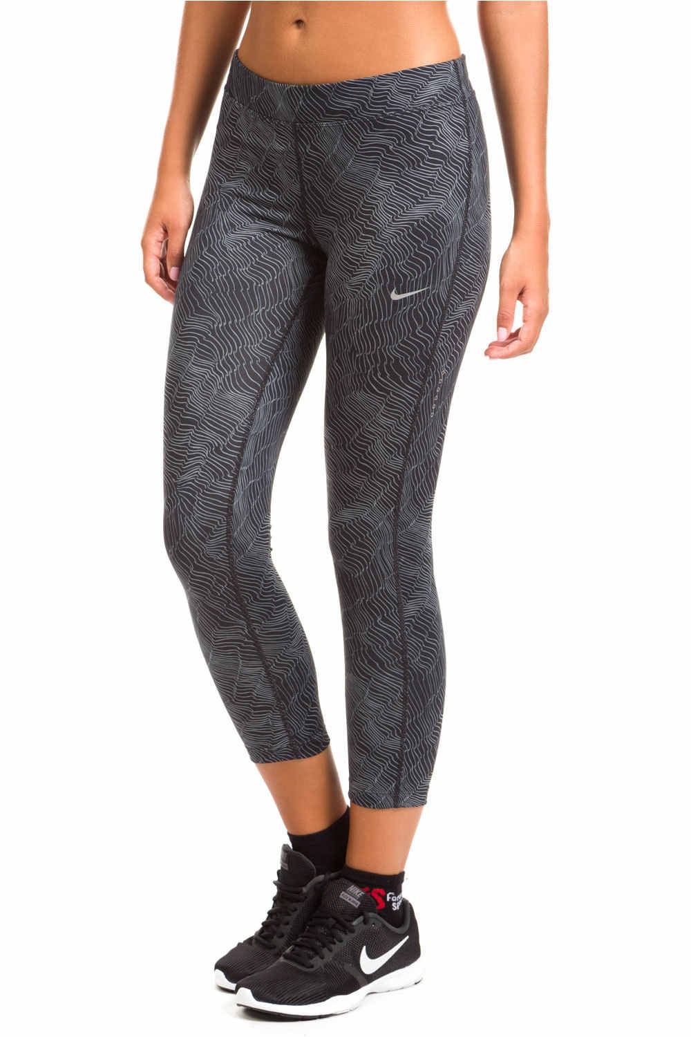 Nike malla pirata running mujer Nike W NK PWR ESSNTL CROP PR vista frontal Nike malla pirata running mujer Nike W NK PWR ESSNTL CROP PR vista frontal
