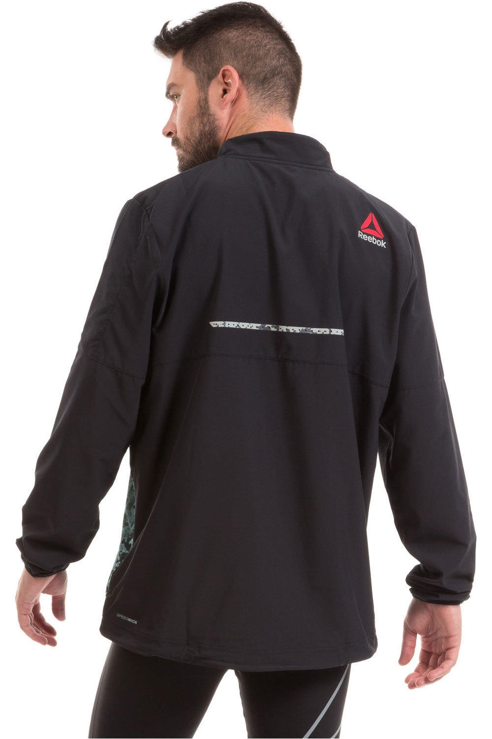 Reebok CHAQUETA RUNNING HOMBRE Reebok OSR WIND JKT vista trasera Reebok CHAQUETA RUNNING HOMBRE Reebok OSR WIND JKT vista trasera
