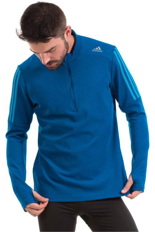 ADIDAS RS LS ZIP TEE M azul