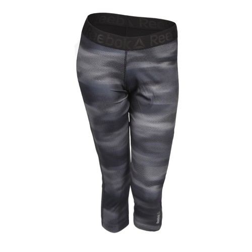 REEBOK WOR PRINTED CAPRI negro