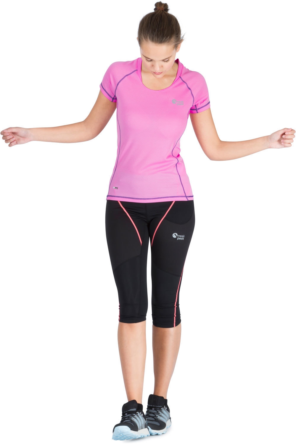 Neak Peak camiseta entrenamiento manga corta mujer T-GAILA AZALEA FLUOR vista detalle Neak Peak camiseta entrenamiento manga corta mujer T-GAILA AZALEA FLUOR vista detalle