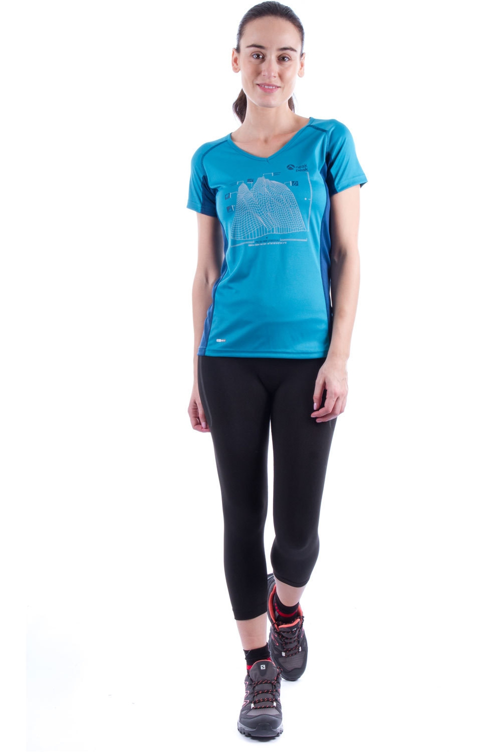 Neak Peak camiseta montaña manga corta mujer Neak Peak T-SERER vista detalle Neak Peak camiseta montaña manga corta mujer Neak Peak T-SERER vista detalle