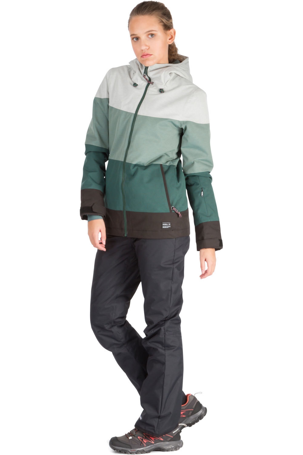 O'Neill chaqueta esquí mujer O'Neill CORAL JACKET GABLAS GREEN vista detalle O'Neill chaqueta esquí mujer O'Neill CORAL JACKET GABLAS GREEN vista detalle