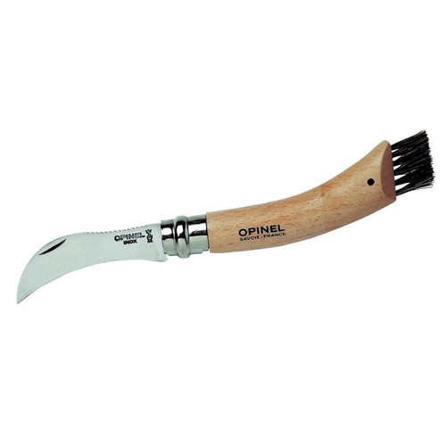 OPINEL CUCHILLO CHAMPINON INOX Nº08 CON CEPILLO marron
