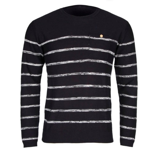 BLEND PULLOVER STRIPES azul