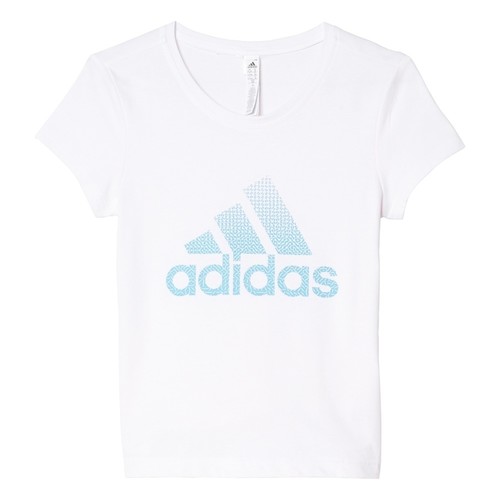ADIDAS YG AA LOGO T blanco