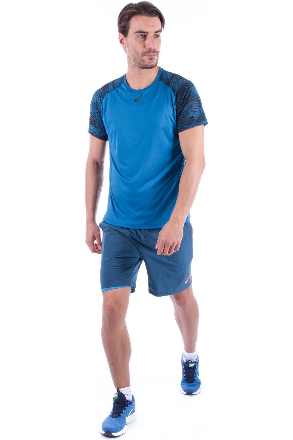 Asics camiseta tenis manga corta hombre Asics CHALLENGER GPX TOP AZ vista detalle Asics camiseta tenis manga corta hombre Asics CHALLENGER GPX TOP AZ vista detalle