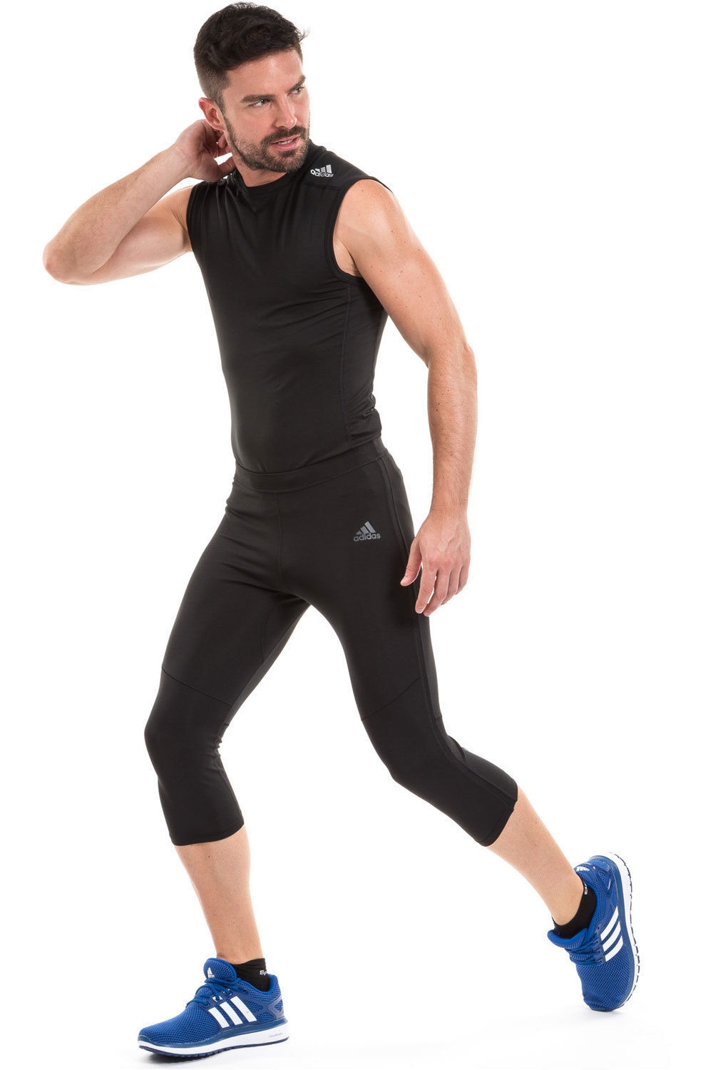 adidas malla pirata running hombre Adidas RS 3/4 TIGHT M vista detalle adidas malla pirata running hombre Adidas RS 3/4 TIGHT M vista detalle