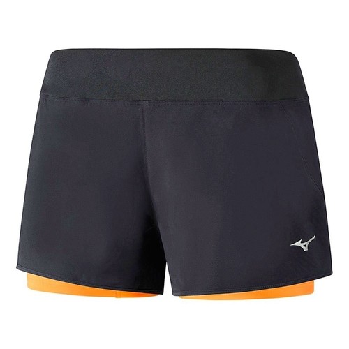 MIZUNO MUJIN SQUARE 4.5 2IN1 SHORT W negro