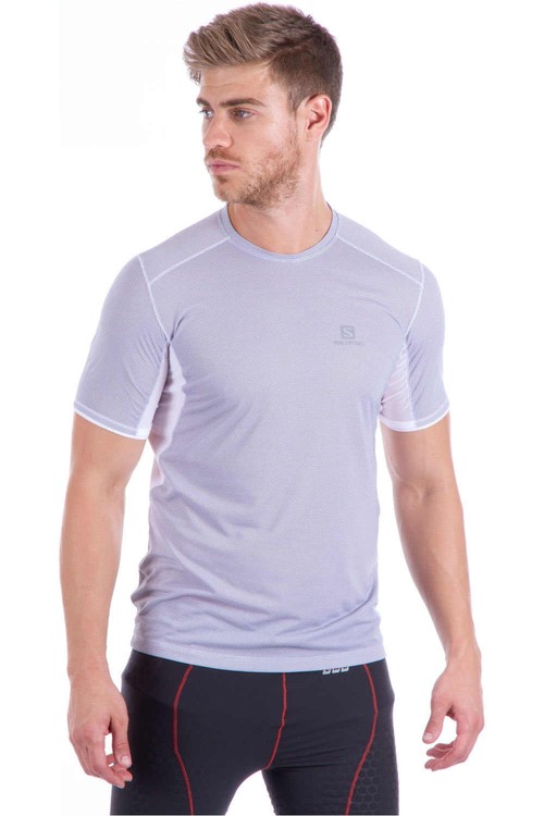 SALOMON TRAIL RUNNER SS TEE M blanco