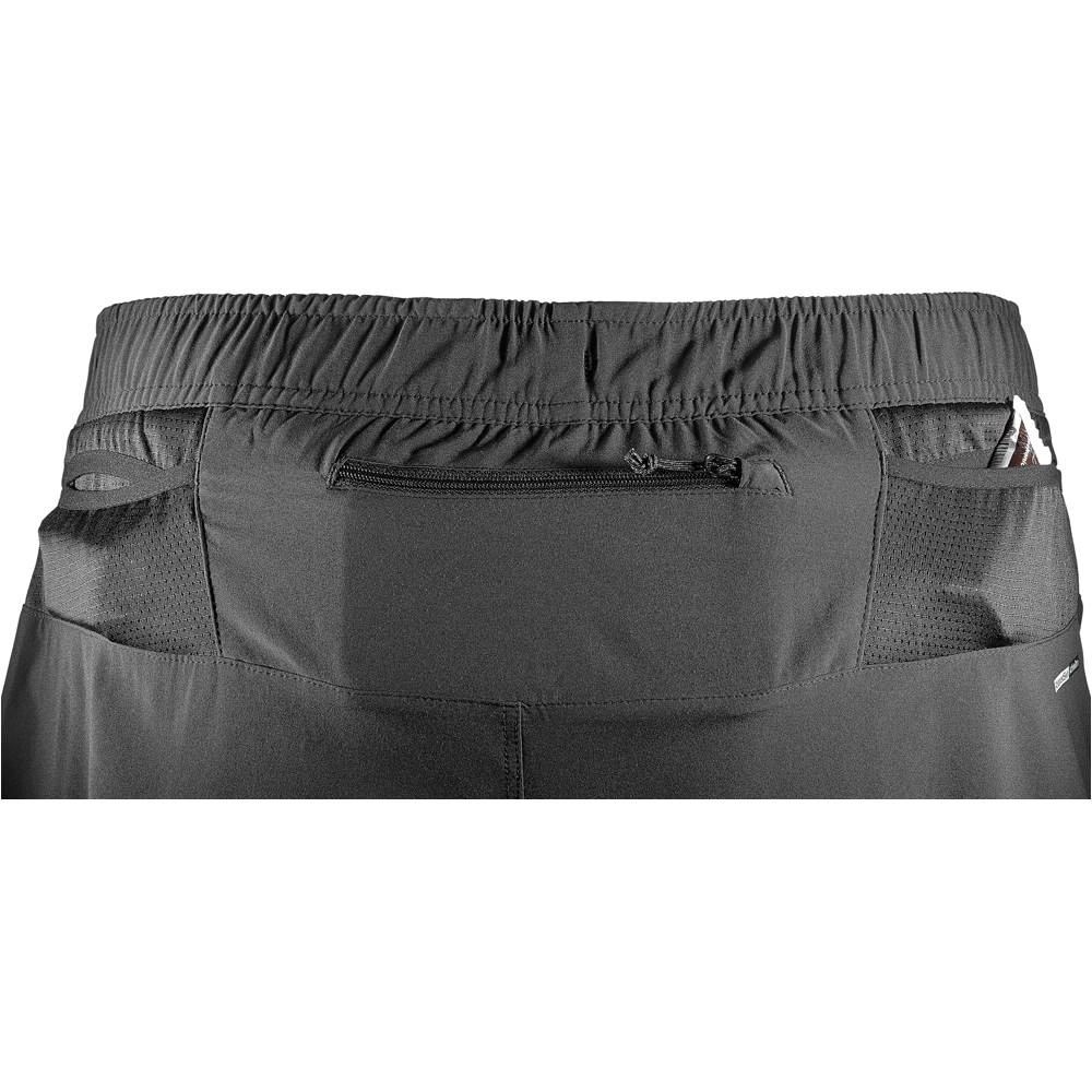 Salomon pantaloneta técnica hombre Salomon FAST WING TW SHORT M vista trasera Salomon pantaloneta técnica hombre Salomon FAST WING TW SHORT M vista trasera