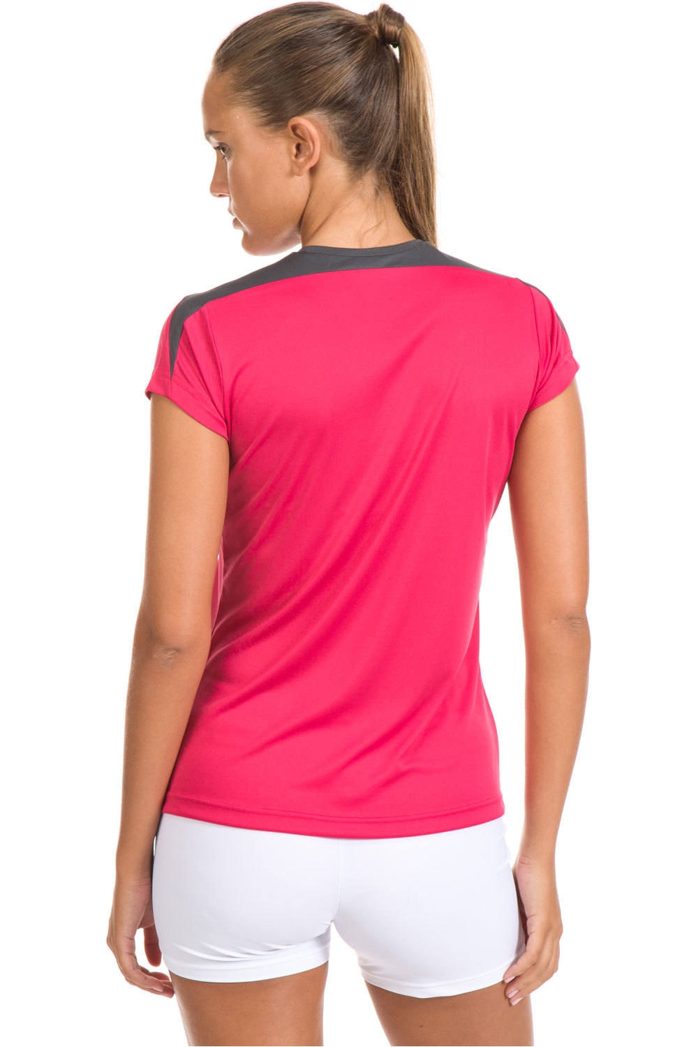Joma camiseta tenis manga corta mujer CMTA. SPIKE SRA M/C vista trasera Joma camiseta tenis manga corta mujer CMTA. SPIKE SRA M/C vista trasera