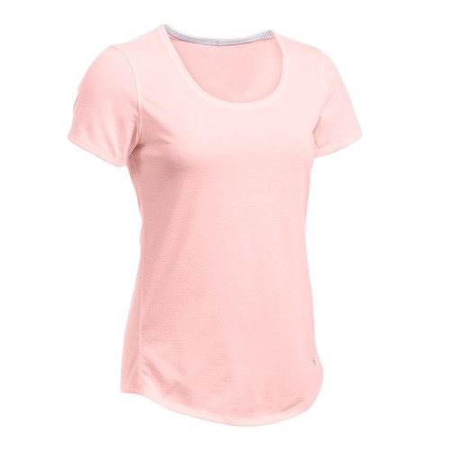 UNDER ARMOUR THREADBORNE RUN SHORT SLEEVE rosa