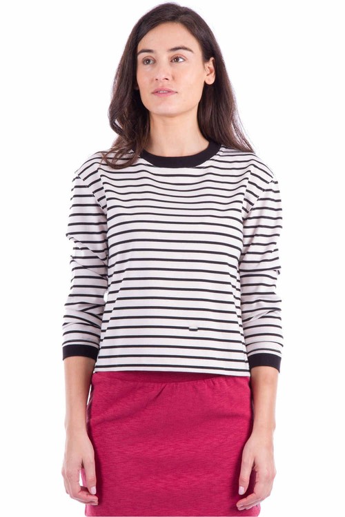 RIP CURL COAST OF MAINE LONGSLEEVE TEE BL blanco