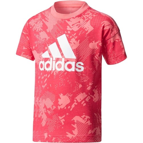 ADIDAS LK LOGO TEE RS rosa