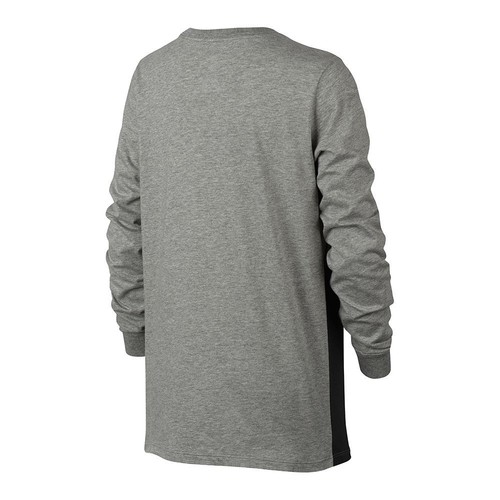 NIKE B NSW TEE LS AV15 BLOCK gris