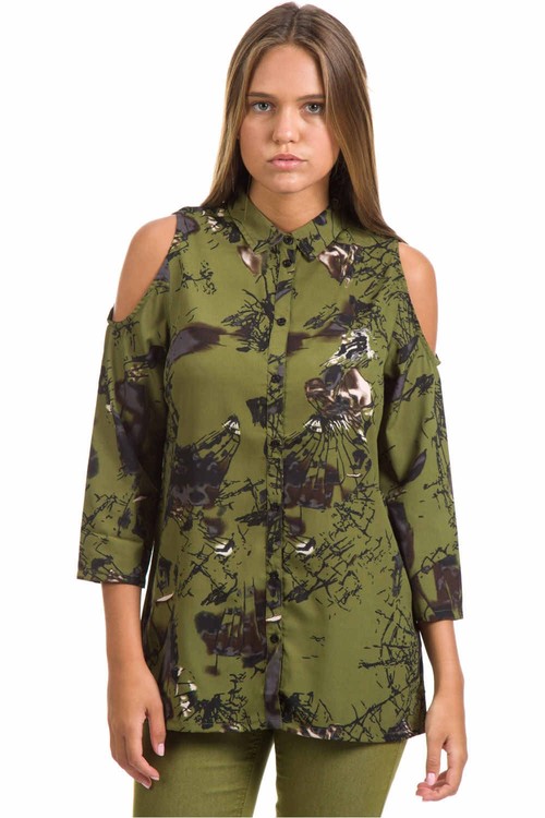 DESIRES SHIRT - KAMI 1A10 verde