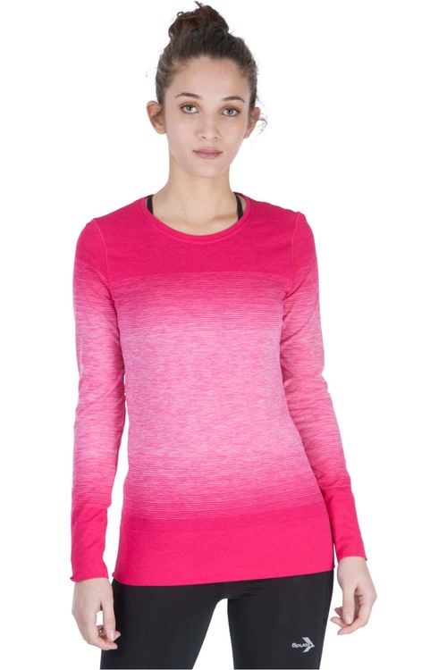 ASICS FUZEX SEAMLESS LS rosa