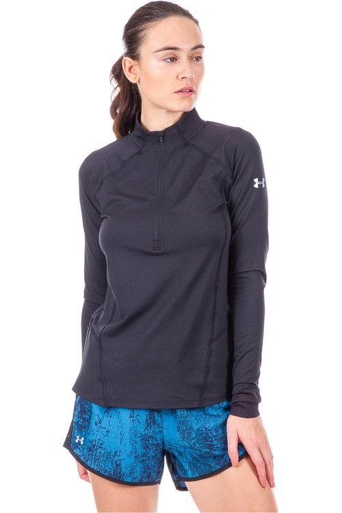 UNDER ARMOUR RUN TRUE HALF ZIP NE negro