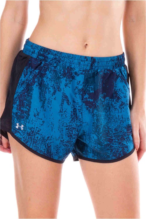 UNDER ARMOUR FLY BY PRINTED SHORT azul