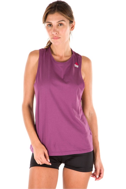 REEBOK RC  MUSCLE TANK -SPRAYED morado