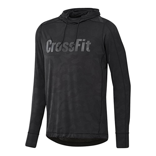 REEBOK RCF JACQUARD HOODY negro