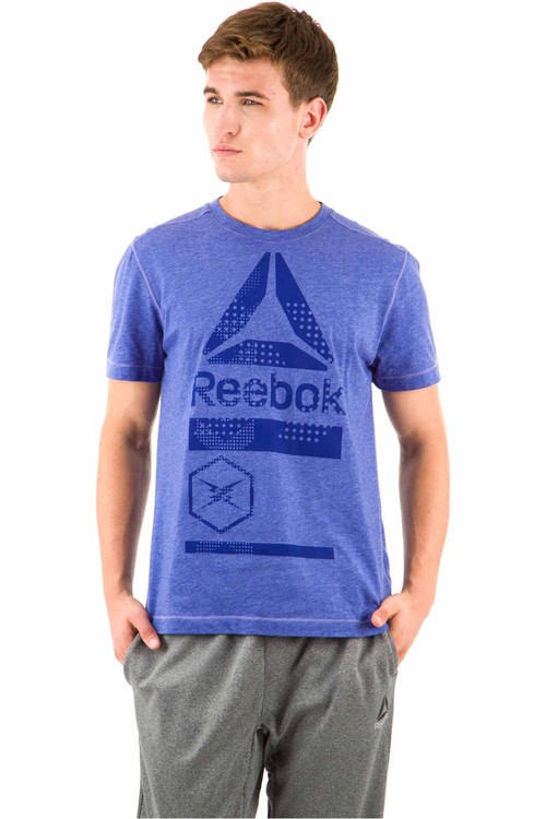 REEBOK SPEEDWICK BLEND GRPHC TEE azul