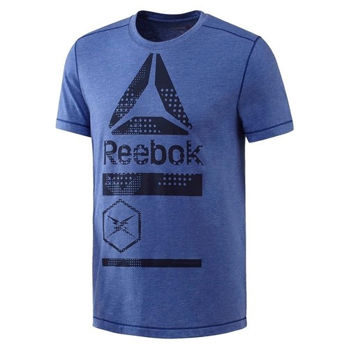 REEBOK SPEEDWICK BLEND GRPHC TEE azul