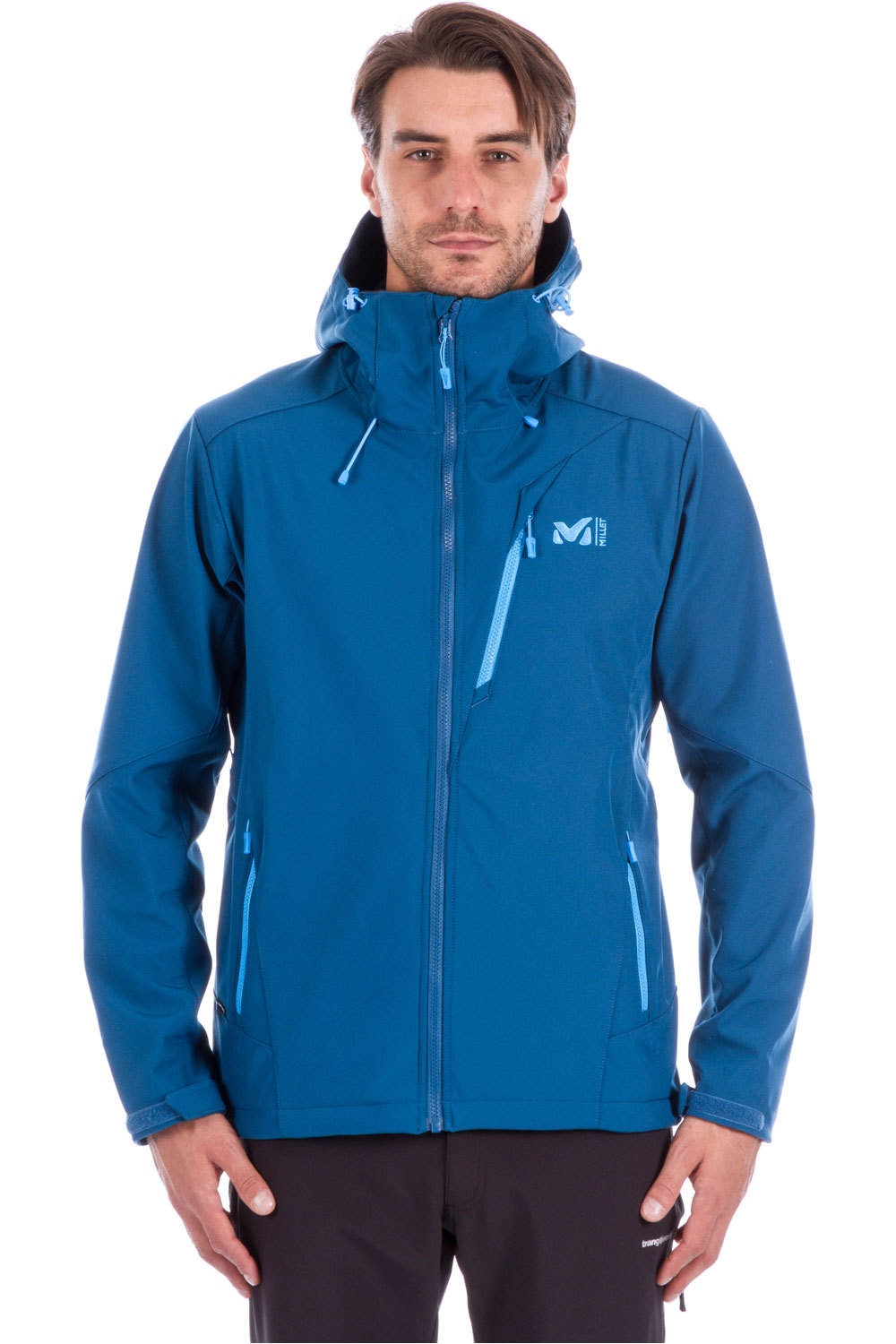 Millet chaqueta softshell hombre Millet TRACK HOODIE vista frontal Millet chaqueta softshell hombre Millet TRACK HOODIE vista frontal