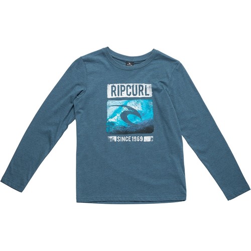 RIP CURL ICON SEARCH LS TEE azul