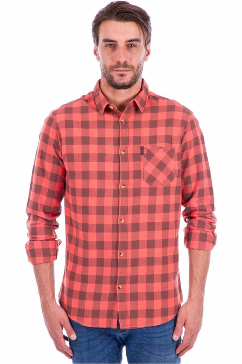 RIP CURL CHECK SHIRT naranja