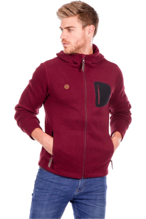 TERNUA SUDADERA ABBOT HOODY JKT M GN rojo