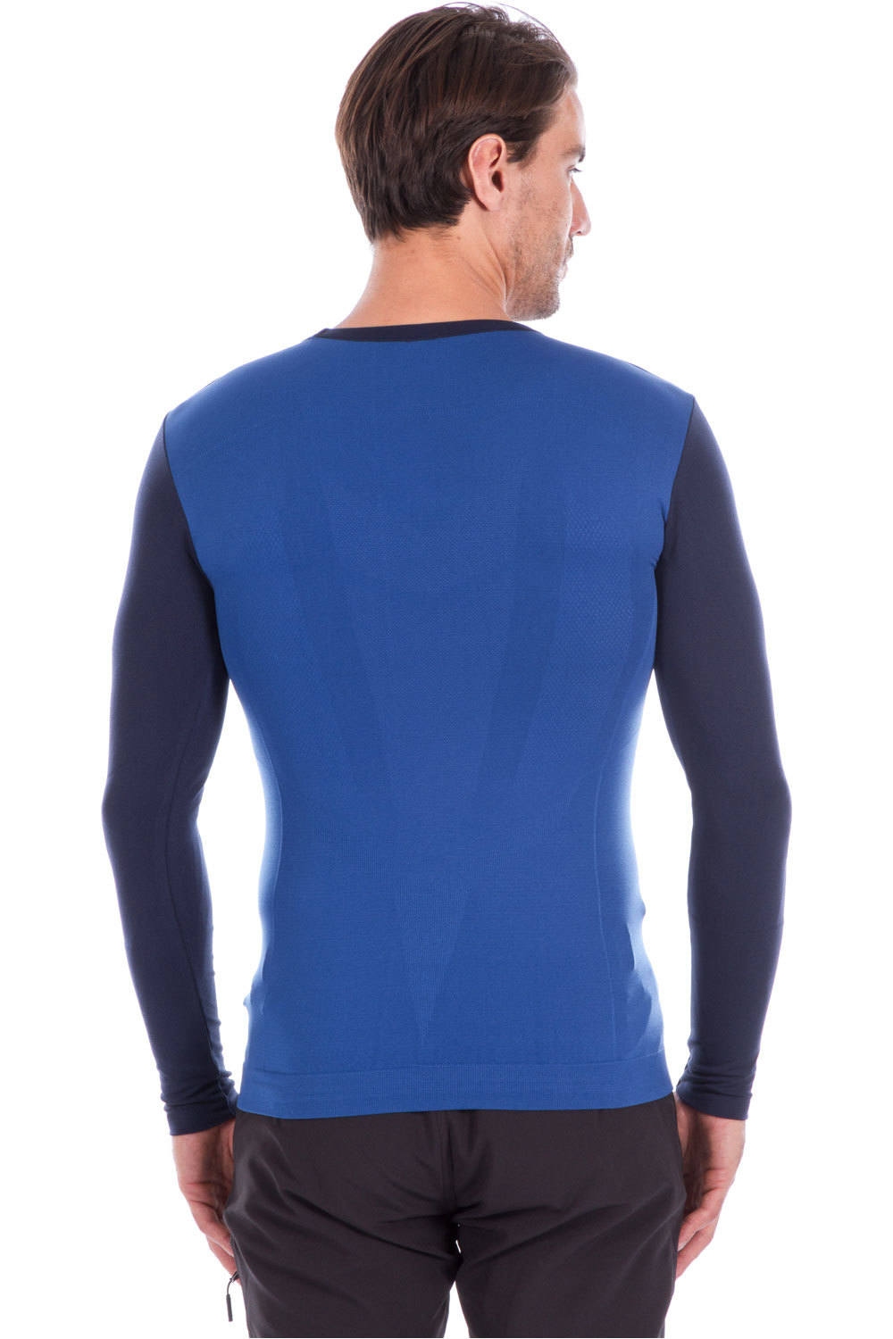 Helly Hansen camiseta térmica manga larga hombre Helly Hansen HH LIFA SEAMLESS CREW vista trasera Helly Hansen camiseta térmica manga larga hombre Helly Hansen HH LIFA SEAMLESS CREW vista trasera