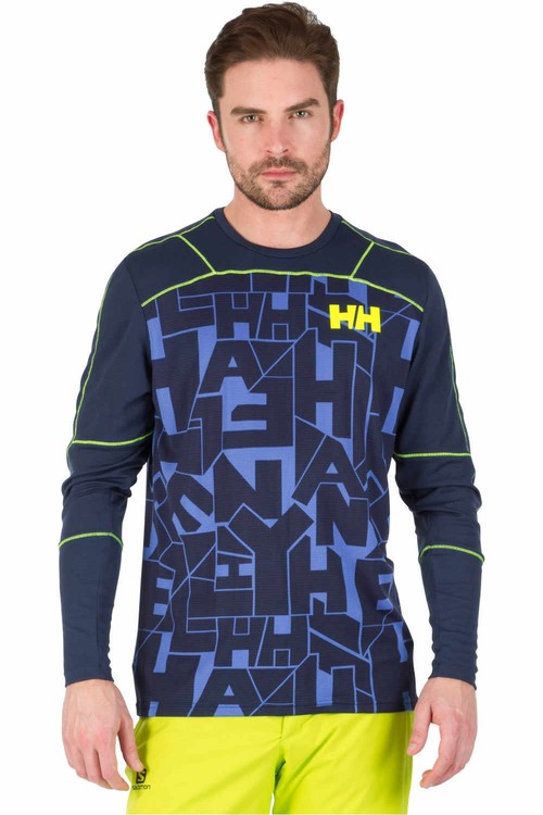 HELLY HANSEN HH LIFA ACTIVE GRAPHIC CREW azul