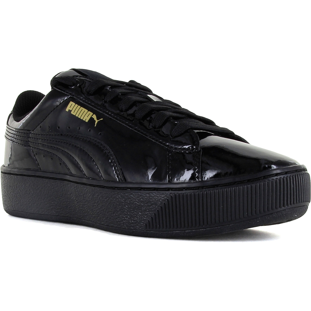 Puma zapatilla moda mujer Puma Puma Vikky Platform Patent vista superior Puma zapatilla moda mujer Puma Puma Vikky Platform Patent vista superior