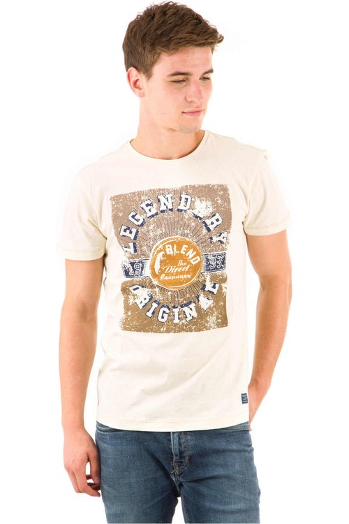 BLEND T-SHIRT JORGEN blanco