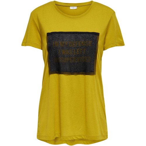 JAQUELINE DE YONG JDYBALL S/S PRINT TOP JRS amarillo